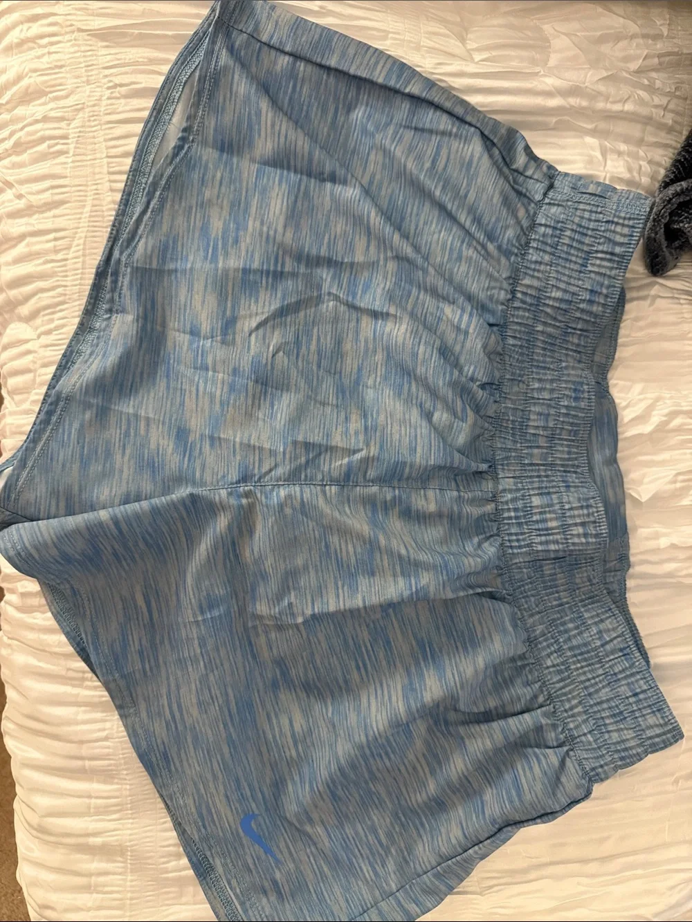 Nike Light Blue Heathered Performance Shorts